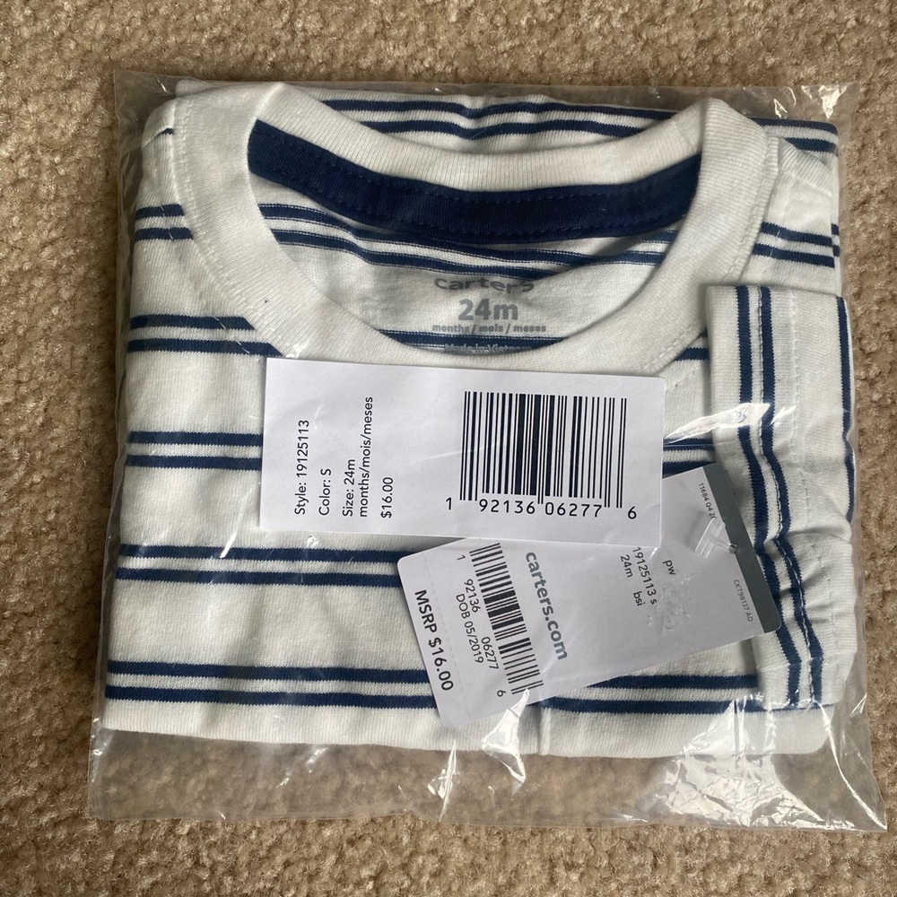 carted size 24 months oneies